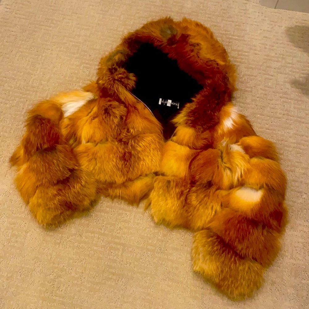 Fox fur Bomber
